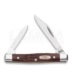 Case Cutlery Small Pen Knife Brown Delrin Pocket Knife 00083