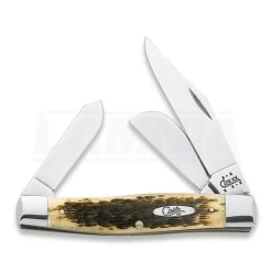 Case Cutlery Jumbo Stockman Amber Bone Pocket Knife 00204