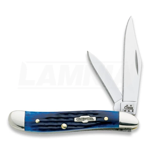 Case Cutlery Peanut Blue Bone Pocket Knife 2802 3 Case Cutlery Peanut Blue Bone Pocket Knife 2802