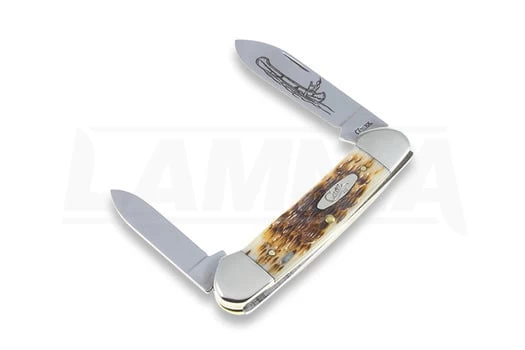 Case Cutlery Canoe Amber Bone Pocket Knife 00263 7 Case Cutlery Canoe Amber Bone Pocket Knife 00263 - Image 5