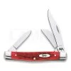 Case Cutlery Medium Stockman Dark Red Bone Pocket Knife 6981