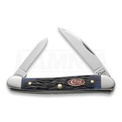 Case Cutlery Mini Copperhead Navy Blue Bone Pocket Knife 07062