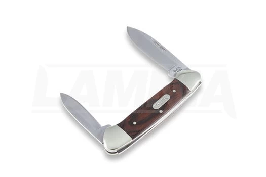 Buck Canoe Folding Knife, Wood 389BRS 7 Buck Canoe Folding Knife, Wood 389BRS - Image 5