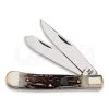 Hen & Rooster Trapper Deer Stag Pocket Knife 2 Hen & Rooster Trapper Deer Stag Pocket Knife -Outdoor Tool and Knife Shop 26333 HR312DS 01