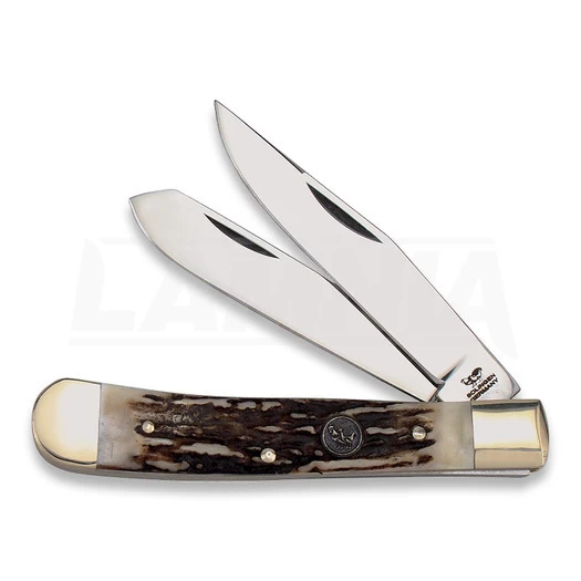 Hen & Rooster Trapper Deer Stag Pocket Knife 3 Hen & Rooster Trapper Deer Stag Pocket Knife