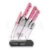 Hen & Rooster Seven Piece Kitchen Set Pink 1 Hen & Rooster Seven Piece Kitchen Set Pink -Outdoor Tool and Knife Shop 26440 HRI036 01