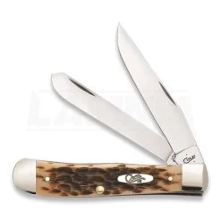 Case Cutlery Trapper Amber Bone Pocket Knife 06540