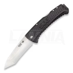 SOG Traction Lockback Folding Knife, Tanto