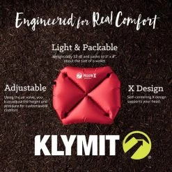 Klymit Pillow X 7 Klymit Pillow X -Outdoor Tool and Knife Shop 46856 KL12PXRD01C 03