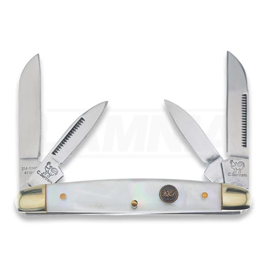 Hen & Rooster Congress Mother Of Pearl Folding Knife 3 Hen & Rooster Congress Mother Of Pearl Folding Knife