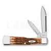 Case Cutlery Gunstock Amber Bone Pocket Knife 10728