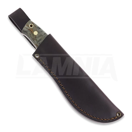 Brisa Skinner 90 Elmax Flat Hunting Knife, Stabilized Curly Birch 5 Brisa Skinner 90 Elmax Flat Hunting Knife, Stabilized Curly Birch - Image 3