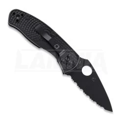 Spyderco Persistence Lightweight Black Blade Folding Knife, Spyderedge C136SBBK 6 Spyderco Persistence Lightweight Black Blade Folding Knife, Spyderedge C136SBBK -Outdoor Tool and Knife Shop 70103 SCC136SBBK 02