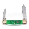 Hen & Rooster Canoe Green Pick Bone Folding Knife 2 Hen & Rooster Canoe Green Pick Bone Folding Knife -Outdoor Tool and Knife Shop 71905 HR252GPB 01