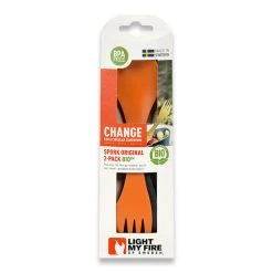 Light My Fire Spork Original BIO 2-pack Orange/black 5 Light My Fire Spork Original BIO 2-pack Orange/black -Outdoor Tool and Knife Shop 72252 LMF2412411513 02